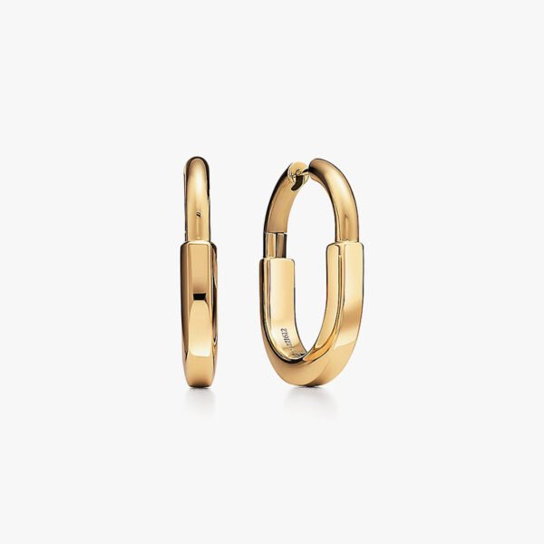 Lock Small Earrings Gold