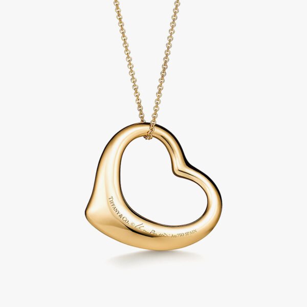 Heart Tag Necklace in Gold